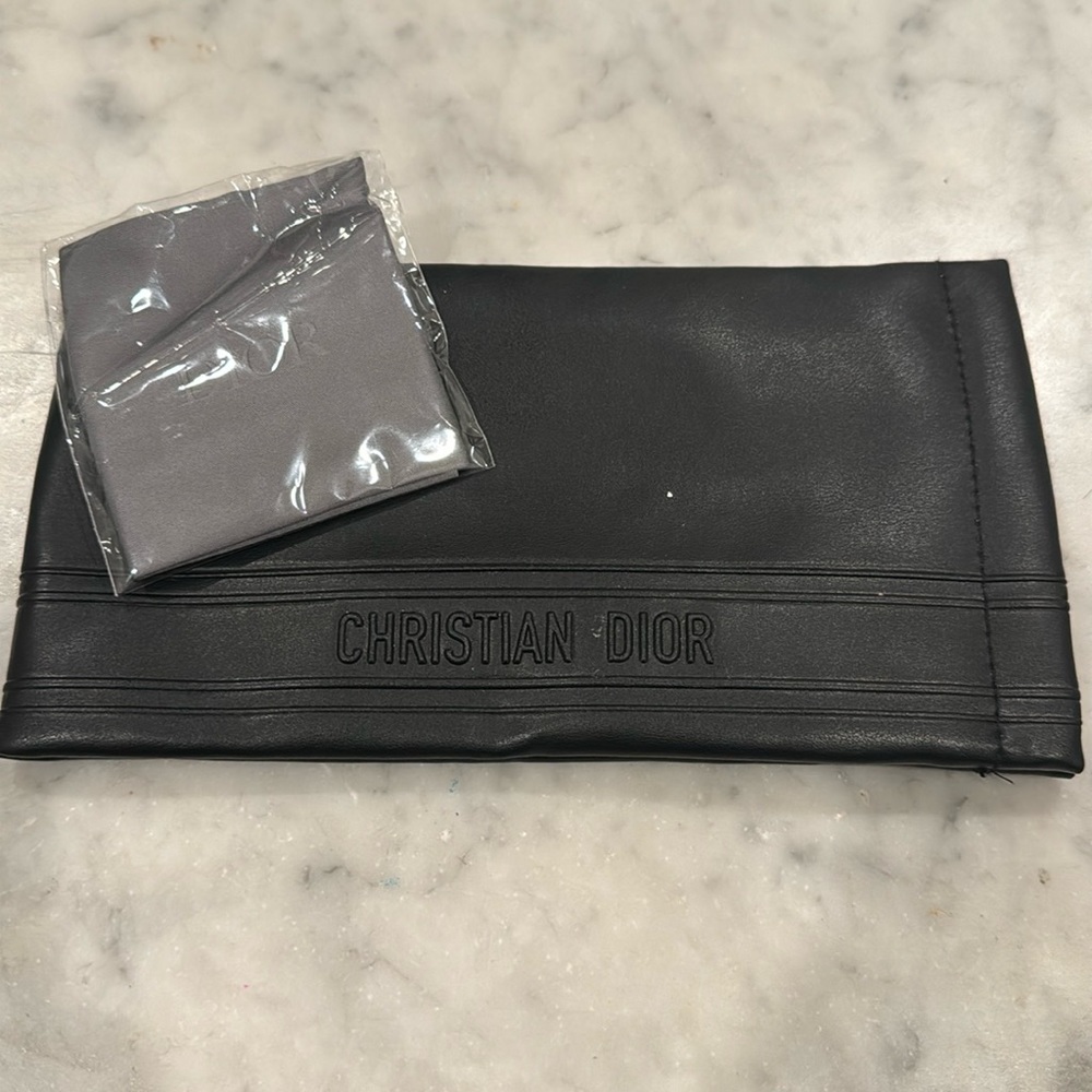 Authentic Dior Sunglasses Case & Towel